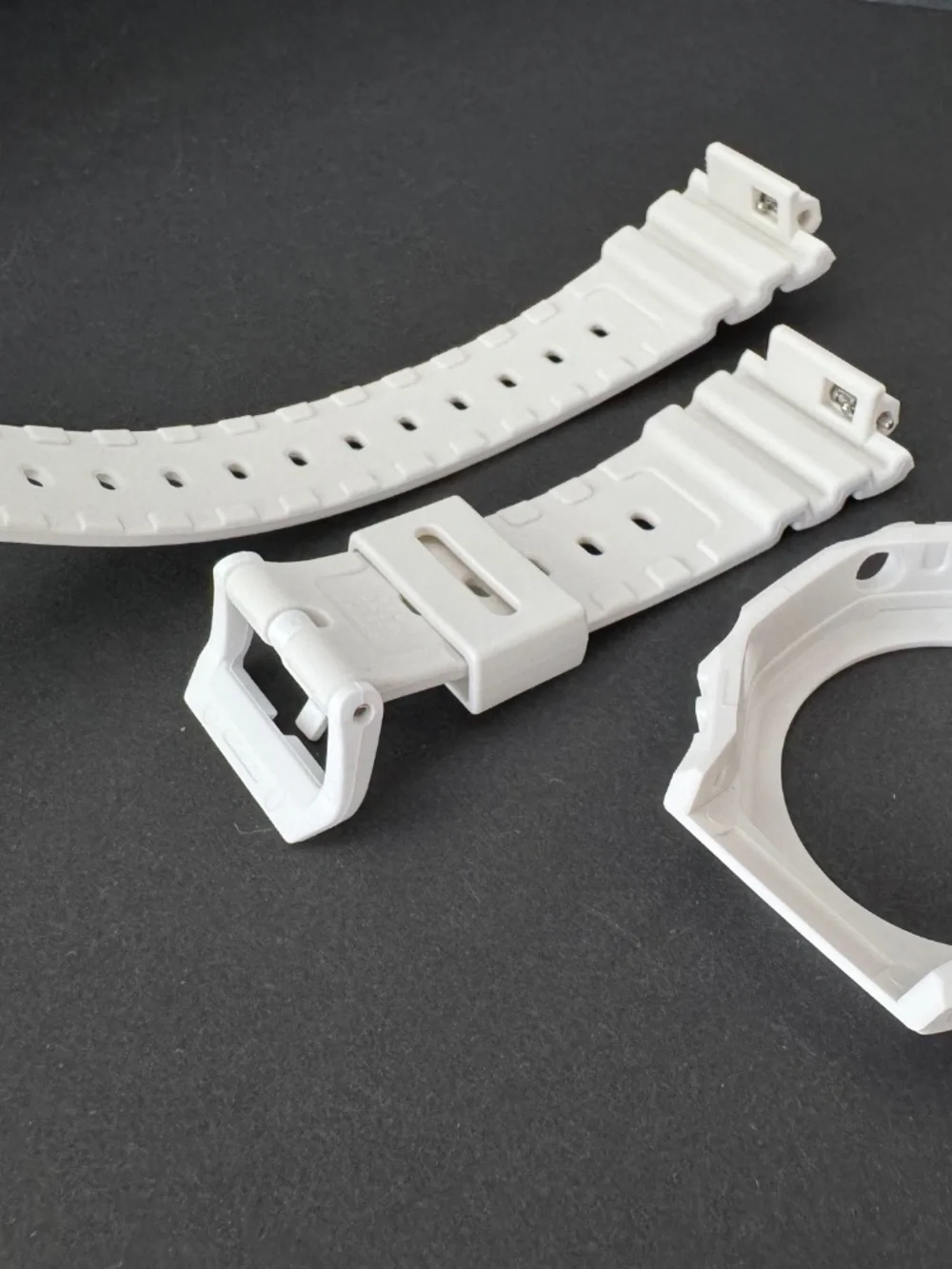 Genuine Casio G-Shock Band Strap & Bezel Set GA-2100 & GA-B2100 White Rubber